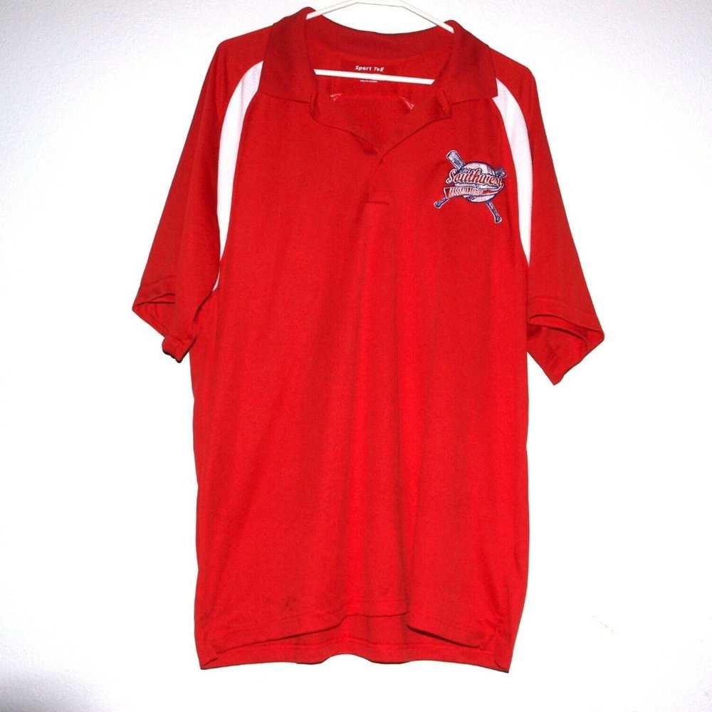 Sport Tek  Red Polo Shirt